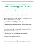 NURSING 231 EXAM &num;1 &vert; 91 QUESTIONS AND CORRECT DETAILED ANSWERS &vert; NEW UPDATE 2025
