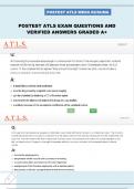 POSTEST ATLS EXAM QUESTIONS AND VERIFIED ANSWERS GRADED A&plus;
