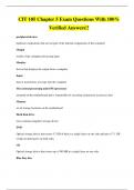 CIT 105 Chapter 5 Exam Questions With 100&percnt; Verified Answers&excl;&excl;