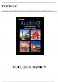 Test Bank for Auditing: A Risk Based-Approach 12th Edition by Karla M. Zehms and Larry E. Rittenberg ISBN;9780357721872 All Chapters 1-15 Fully Covered Complete Guide A+.