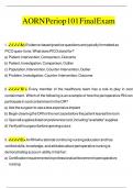 AORN Periop 101 Final Exam Latest Questions and Answers &lpar;2025&sol;2026&rpar; &lpar;Verified Answers&rpar;