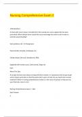 Nursing Comprehensive Exam 2