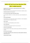 MMET 207 End Term Exam Questions With 100&percnt; Verified Answers&excl;&excl;