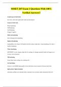 MMET 207 Exam 1 Questions With 100&percnt; Verified Answers&excl;&excl;