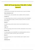 MMET 207 Exam Questions With 100&percnt; Verified Answers&excl;&excl;
