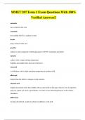 MMET 207 Term 1 Exam Questions With 100&percnt; Verified Answers&excl;&excl;