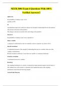 NEUR 3001 Exam 6 Questions With 100&percnt; Verified Answers&excl;&excl;