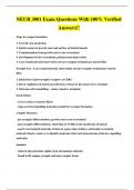 NEUR 3001 Exam Questions With 100&percnt; Verified Answers&excl;&excl;
