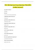 PGY 502 End term Exam Questions With 100&percnt; Verified Answers&excl;&excl;