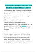 Cardiovascular Nclex Questions Actual Exam Questions And Correct Detailed Answers
