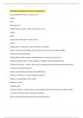 SLHS 305 Exam Questions and Answers Already Passed 