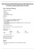 COUC 667 Quiz Treatment Planning Score for this attempt 50 out of 50 2025 complete update Liberty University
