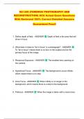 SCI 220 &lpar;FORENSIC PHOTOGRAPHY AND  RECONSTRUCTION&rpar; GCU Actual Exam Questions  With Reviewed 100&percnt; Correct Detailed Answers  Guaranteed Pass&excl;&excl; 