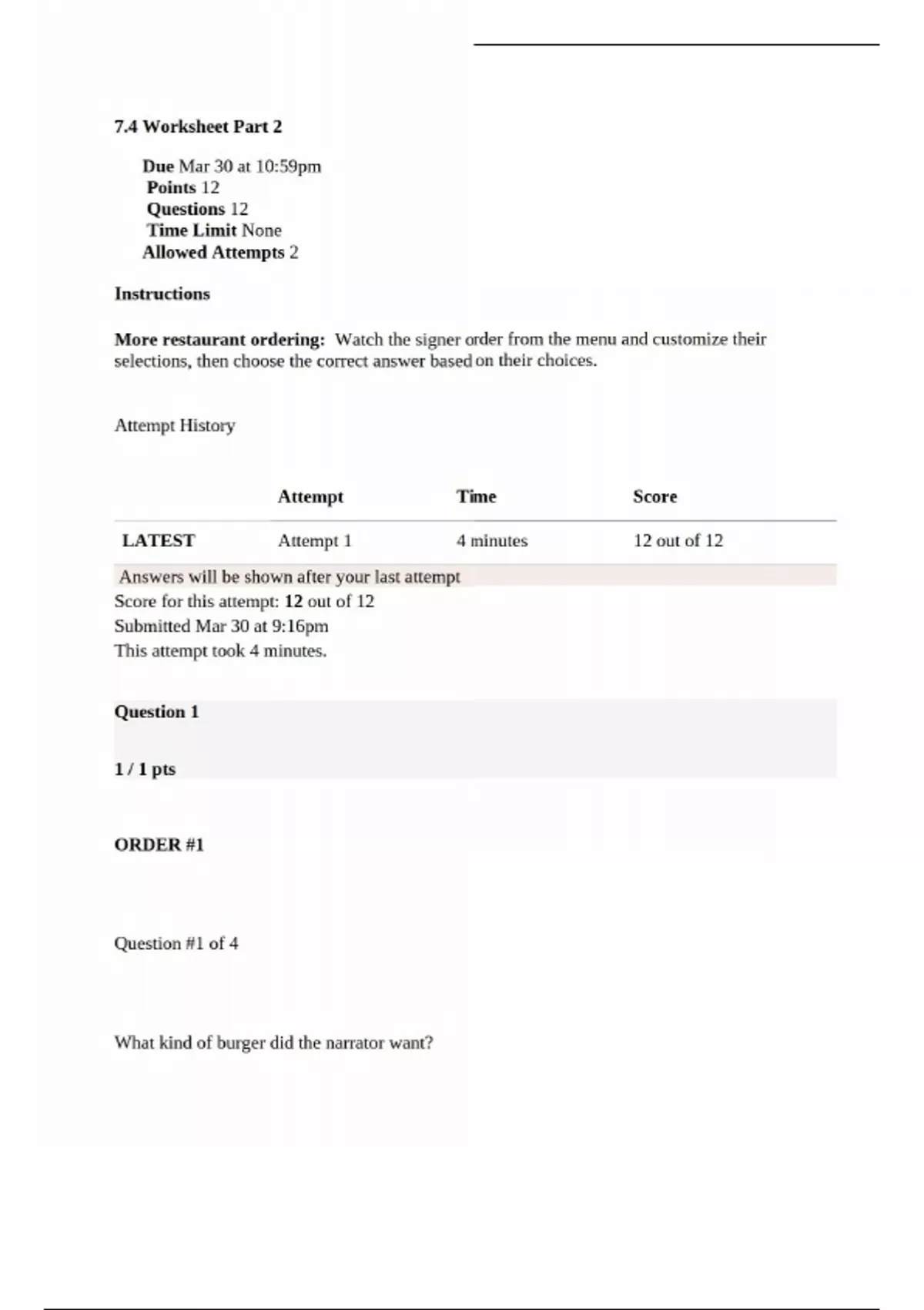 AMSL 1020 – University Georgia | 2025 update | 7.4 Worksheet Part 2