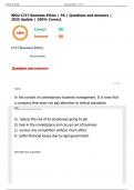 WGU C717 Business Ethics &vert; PA &vert; Questions and Answers &vert; 2025 Update &vert; 100&percnt; Correct&period;