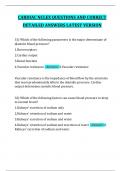CARDIAC NCLEX QUESTIONS AND CORRECT DETAILED ANSWERS LATEST VERSION