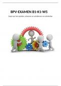 BPV-examen B1-K1-W5&comma; zorgt voor het opzetten&comma; uitvoeren en co&ouml;rdineren van activiteiten