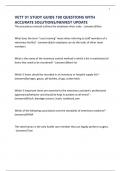 VETT 91 STUDY GUIDE 190 QUESTIONS WITH ACCURATE SOLUTIONS&sol;NEWEST UPDATE