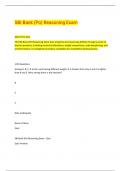 SBI Bank &lpar;Po&rpar; Reasoning Exam