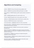 Algorithms and Computing questions and answers&period;