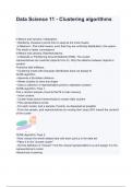 Data Science 11 - Clustering algorithms questions and answers&period;