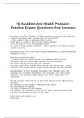 Nj Accident And Health Producer Practice Exams Questions And Answers