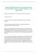 Module 6 HESI Management Actual Questions And Correct Detailed Answers &vert; Already Graded A&plus; &vert; New Update 2025