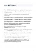 Gov&period; & NP Exam -1 questions and answers