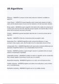 U6 Algorithms questions and answers&period;