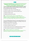 Pediatrics ATI Practice A Questions and Correct  Answers&sol; Latest Update &sol; Already Graded