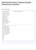 NLN Practice Pharm Exam &sol; Questions & Expertly Verified Answers&comma; 2025&sol;2026&period;