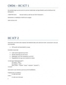 Aantekeningen HC ICT CMD6