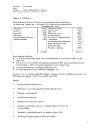 Tentamen FN1VPBFS01-1 met uitwerkingen juni 2011 Financial Services Management 