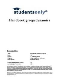 Handboek groepsdynamica 