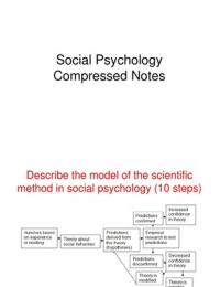 Lecture notes for the 'Social Psychology' module