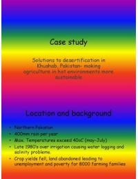 AS Geography OCR: Case study desertification solutions in khushab pakistan