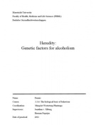 Report: Genetic factors for alcoholism