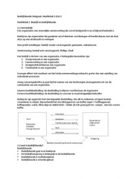 Bedrijfskunde integraal (MFO) Hoofdstuk 1 t/m 5