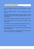 Brainpop Acceleration questions and answers
