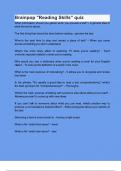 Brainpop Reading Skills quiz questions and answers