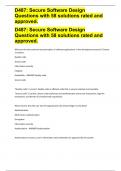 D487&colon; Secure Software Design Questions with 58 solutions rated and approved&period;