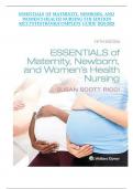 Test Bank- Essentials of Maternity Newborn and Women&rsquo;s Health Nursing 5th Edition Susan Ricci&comma; All Chapters &vert;&vert;Complete A&plus; Guide