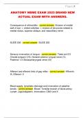 ANATOMY NBME EXAM 2025 BRAND NEW  ACTUAL EXAM WITH ANSWERS&period;