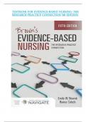 Test Bank Complete&semi; Brown's Evidence-Based Nursing&colon; The Research-Practice Connection 5th Edition&comma; &lpar;2023&rpar; Emily W&period; Nowak &lpar;Author&rpar;&comma; Renee Colsch &lpar;Author&rpar; All Chapters 1-19