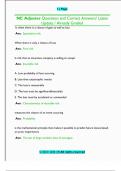 NC Adjuster Questions and Correct Answers&sol; Latest  Update &sol; Already Graded