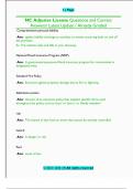 NC Adjuster License Questions and Correct  Answers&sol; Latest Update &sol; Already Graded 