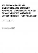 ATI GI EXAM 2025 &vert; ALL QUESTIONS AND CORRECT ANSWERS &vert; GRADED A&plus; &vert; NEWEST EXAM &vert; VERIFIED ANSWERS &vert; LATEST VERSION &vert; JUST RELEASED