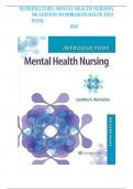 Test Bank - Introductory Mental Health Nursing&comma; 5th Edition &lpar;Kincheloe&comma; 2024&rpar;&comma; Chapter 1-19 &vert; All Chapters