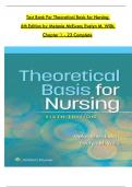 Test Bank For Theoretical Basis for Nursing 6th Edition by Melanie McEwen&comma; Evelyn M&period; Wills Chapter 1 - 23 LATEST&period;pdf