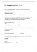 FS Exam Questions &lpar;1-4&rpar; Questions And Verified Answers Graded A&plus; Pass Guaranteed&period;